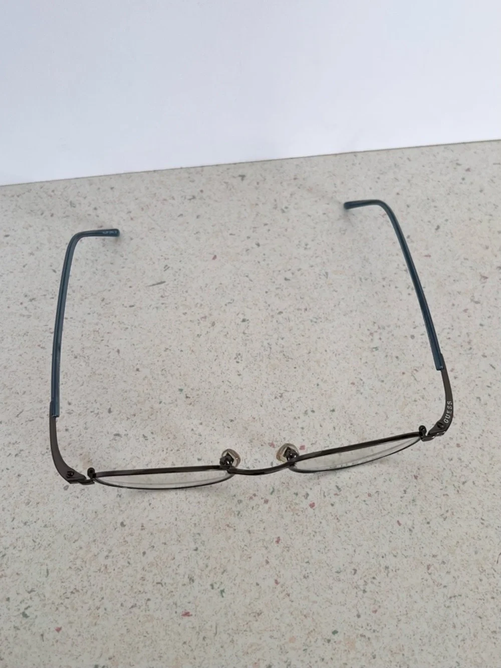 Vintage Guess Eyewear Gunmetal Wire Frames GU 596, 48/20 140 New Old Stock.